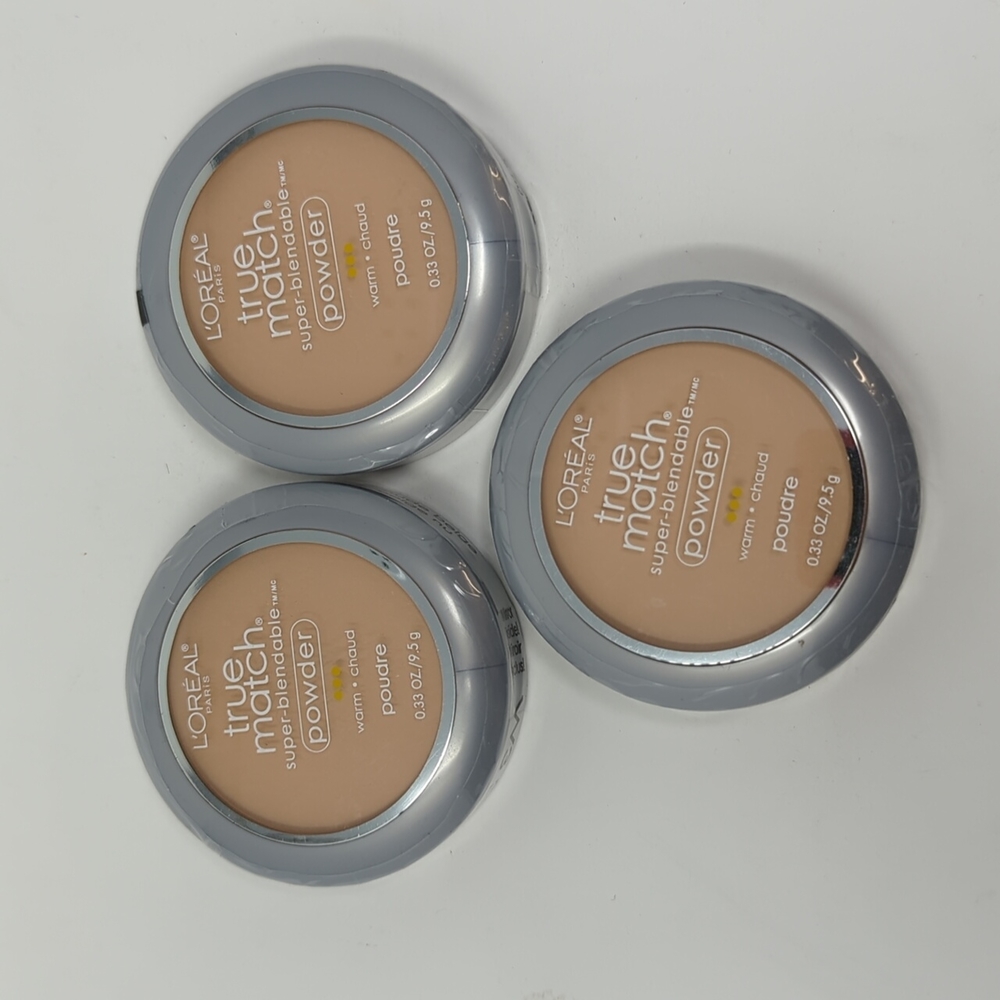 Loreal True Match Powder W3 Nude Beige x3